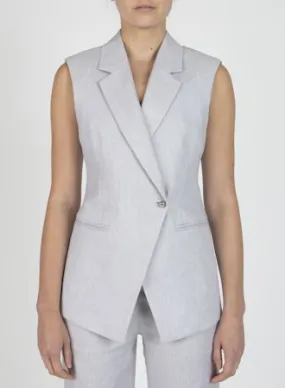 Derek Lam 10 Crosby - Taylor Vest in Pale Grey