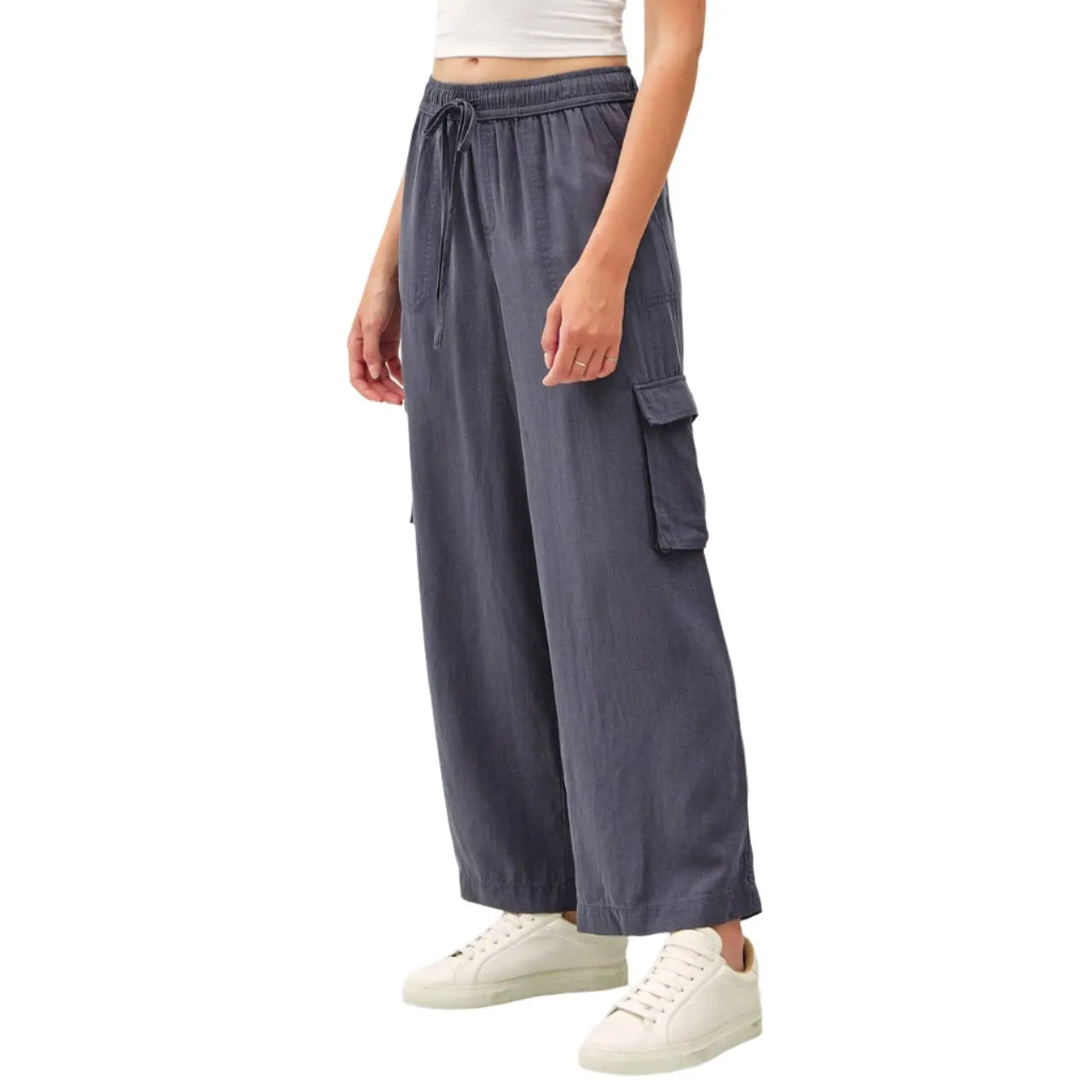 Dk Slate Blue Cargo Pant