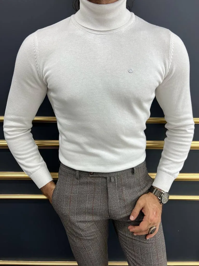 Dunstan White Turtleneck