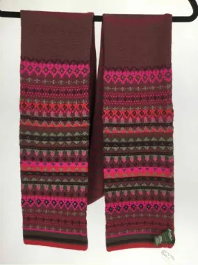 Eddie Bauer Pink/Maroon Knit Scarf