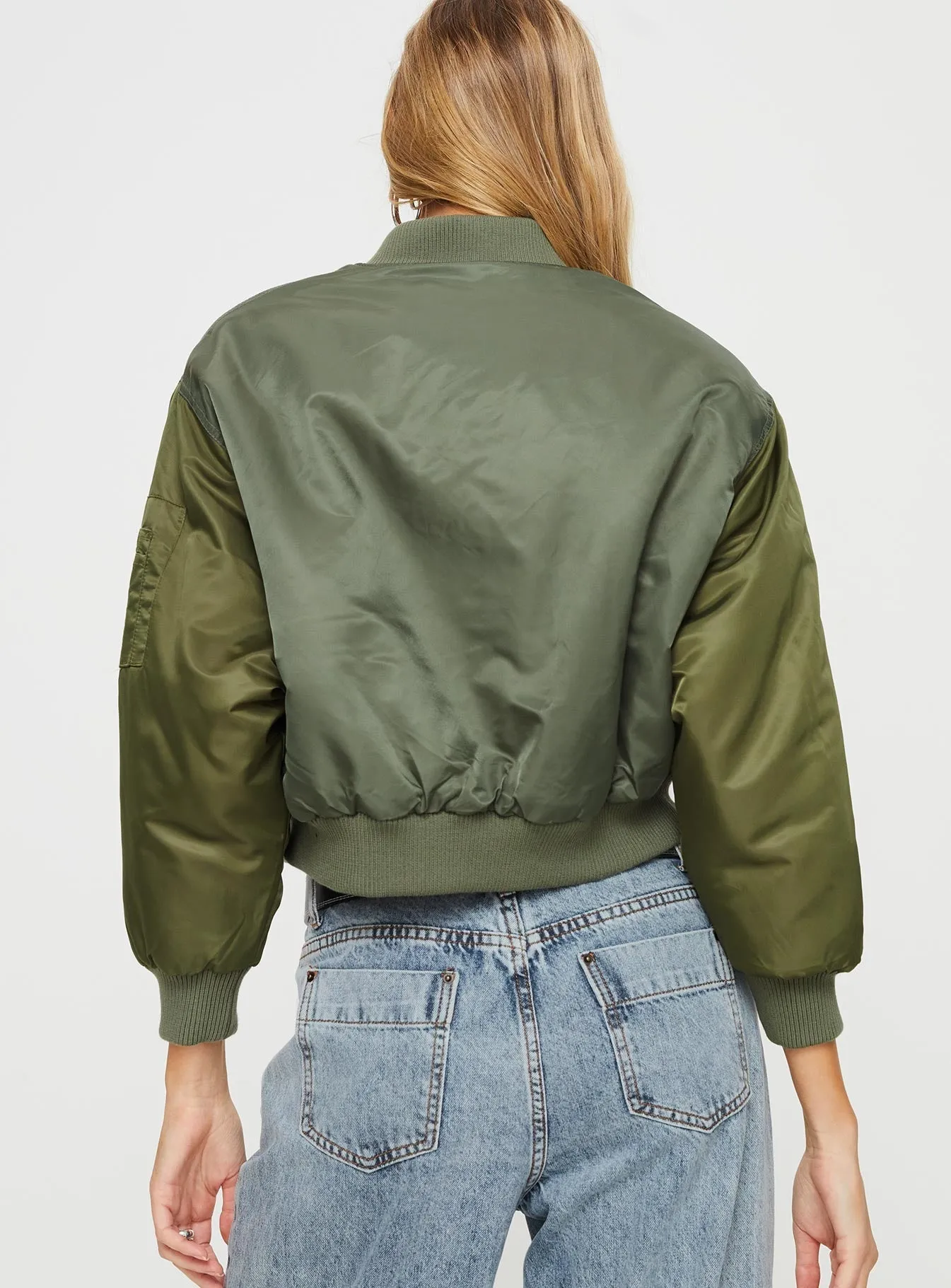 Fashionkova Milener Utility Bomber Jacket Olive