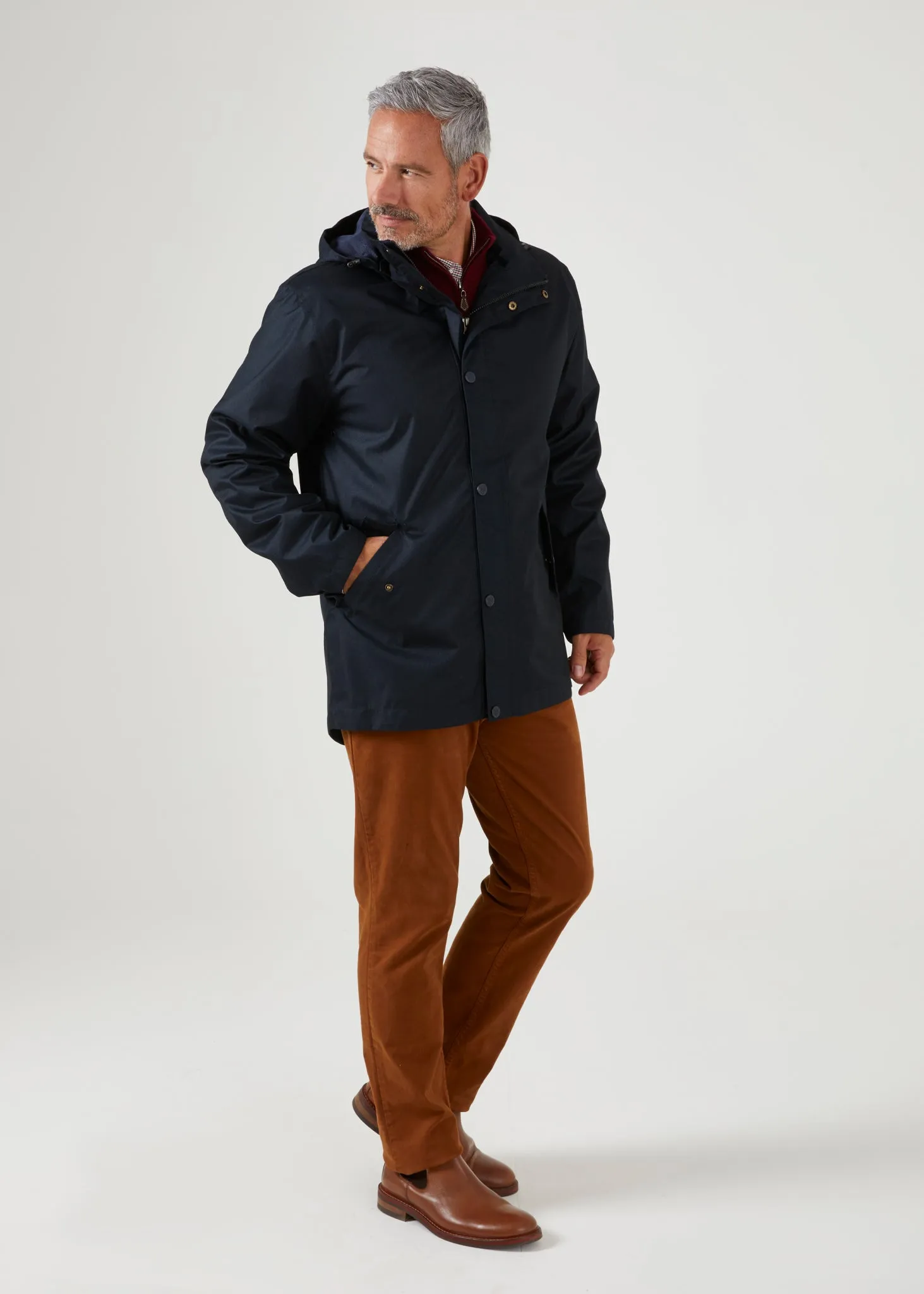 Fernley Men's Waterproof Parka In Navy