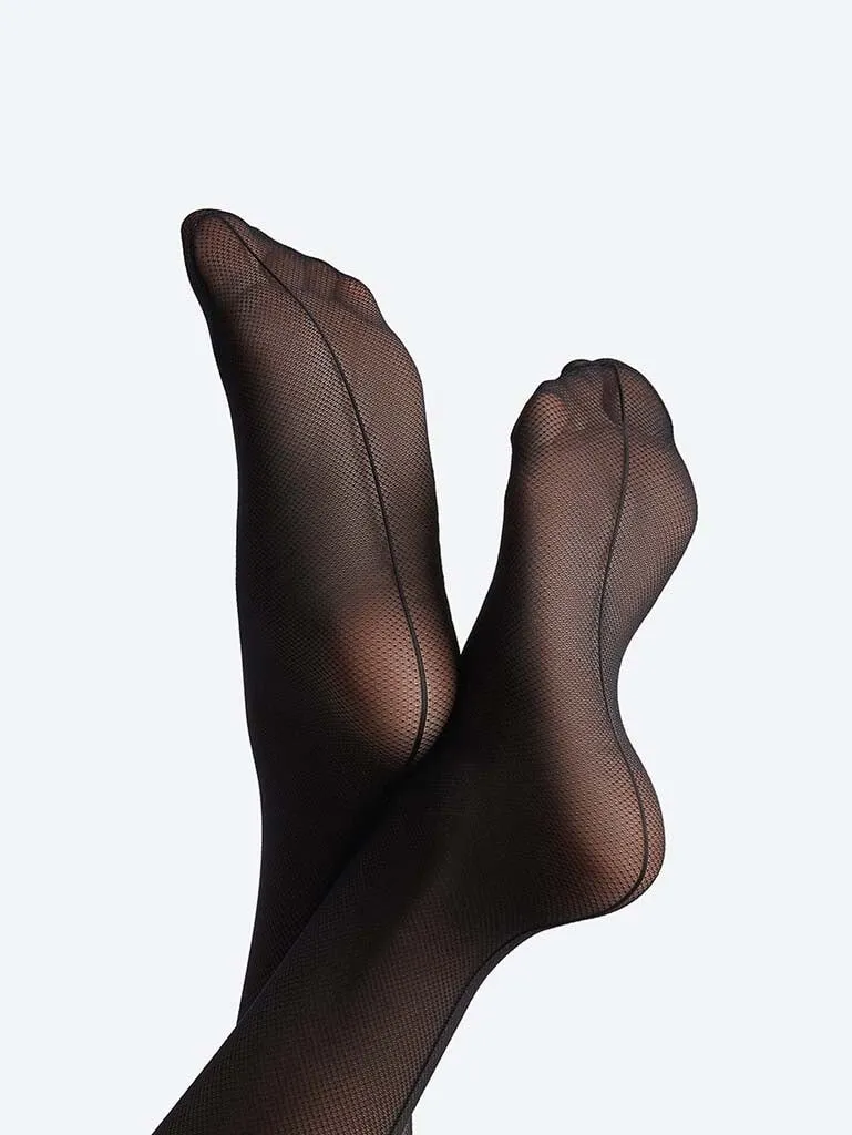 Fishnet illusion tights - signature