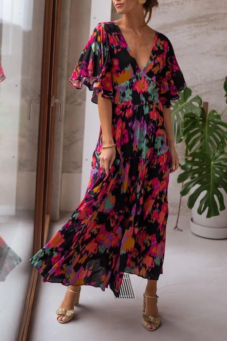 Give Your All Floral Maxi Dress