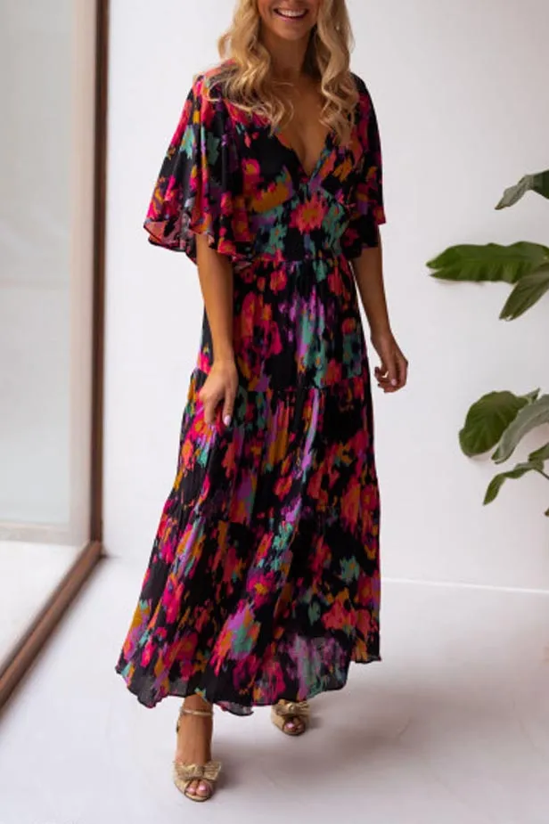 Give Your All Floral Maxi Dress