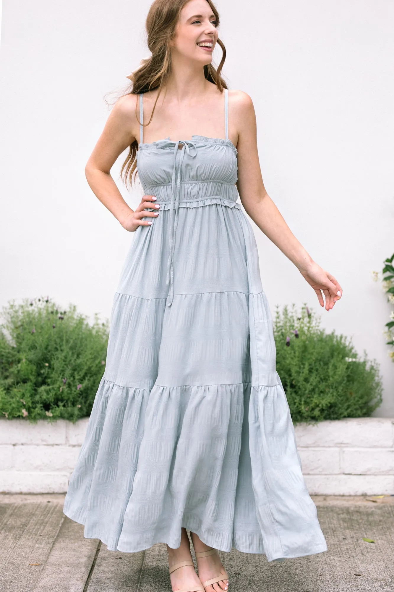 Gracie Crinkled Maxi Dress