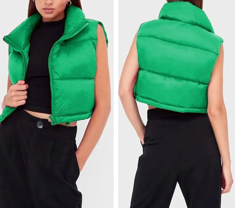 GREEN PUFF VEST