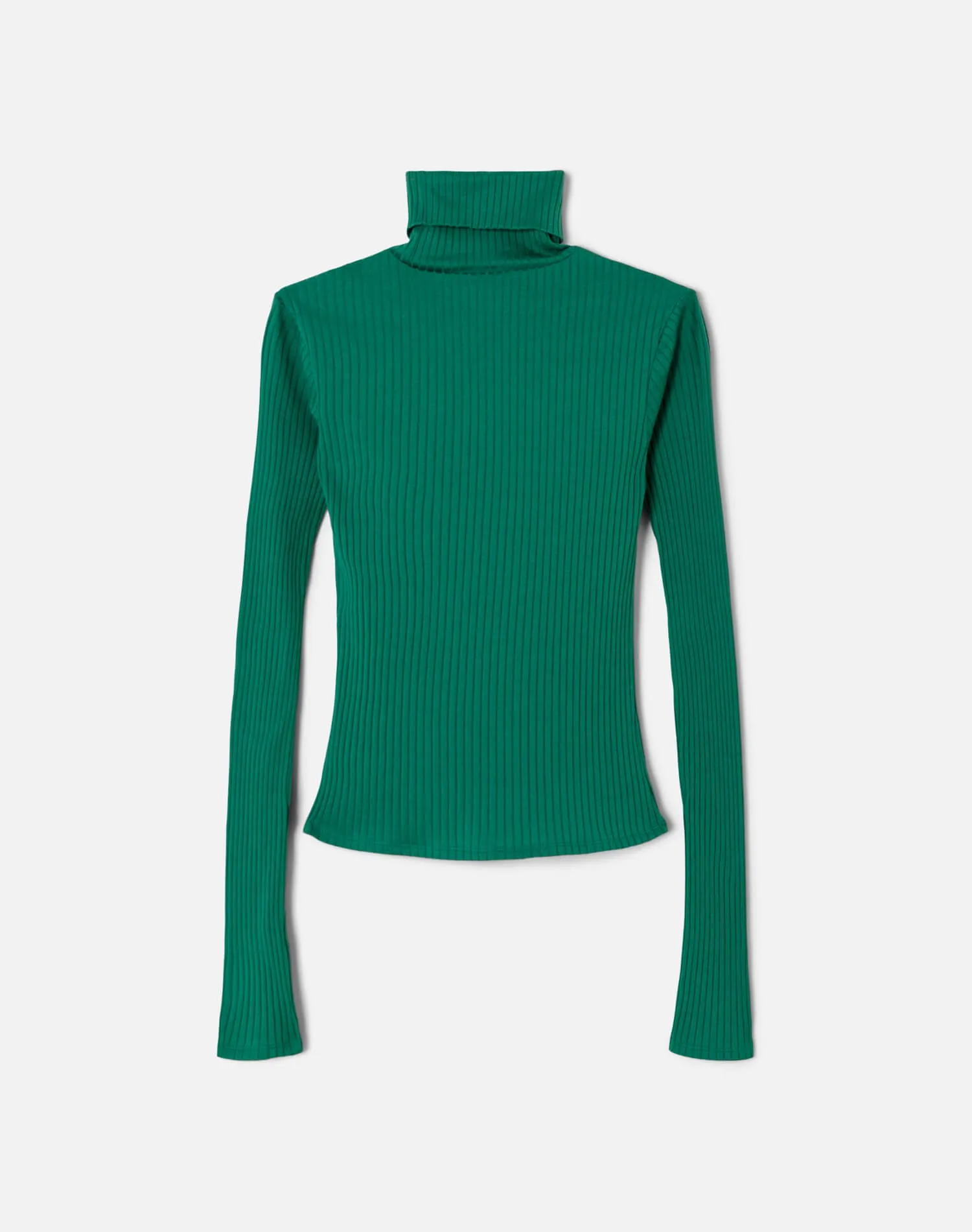 Hanes Ribbed Turtleneck - Grass Green