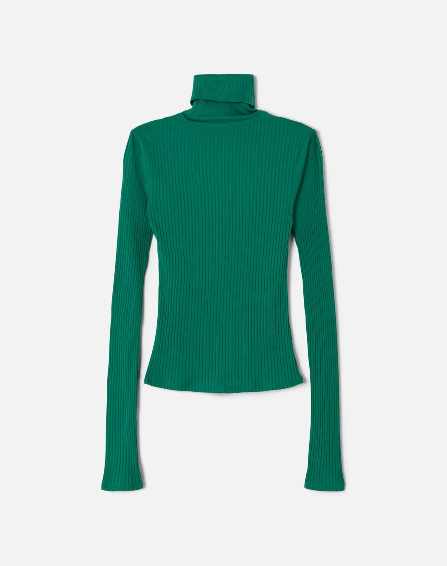 Hanes Ribbed Turtleneck - Grass Green