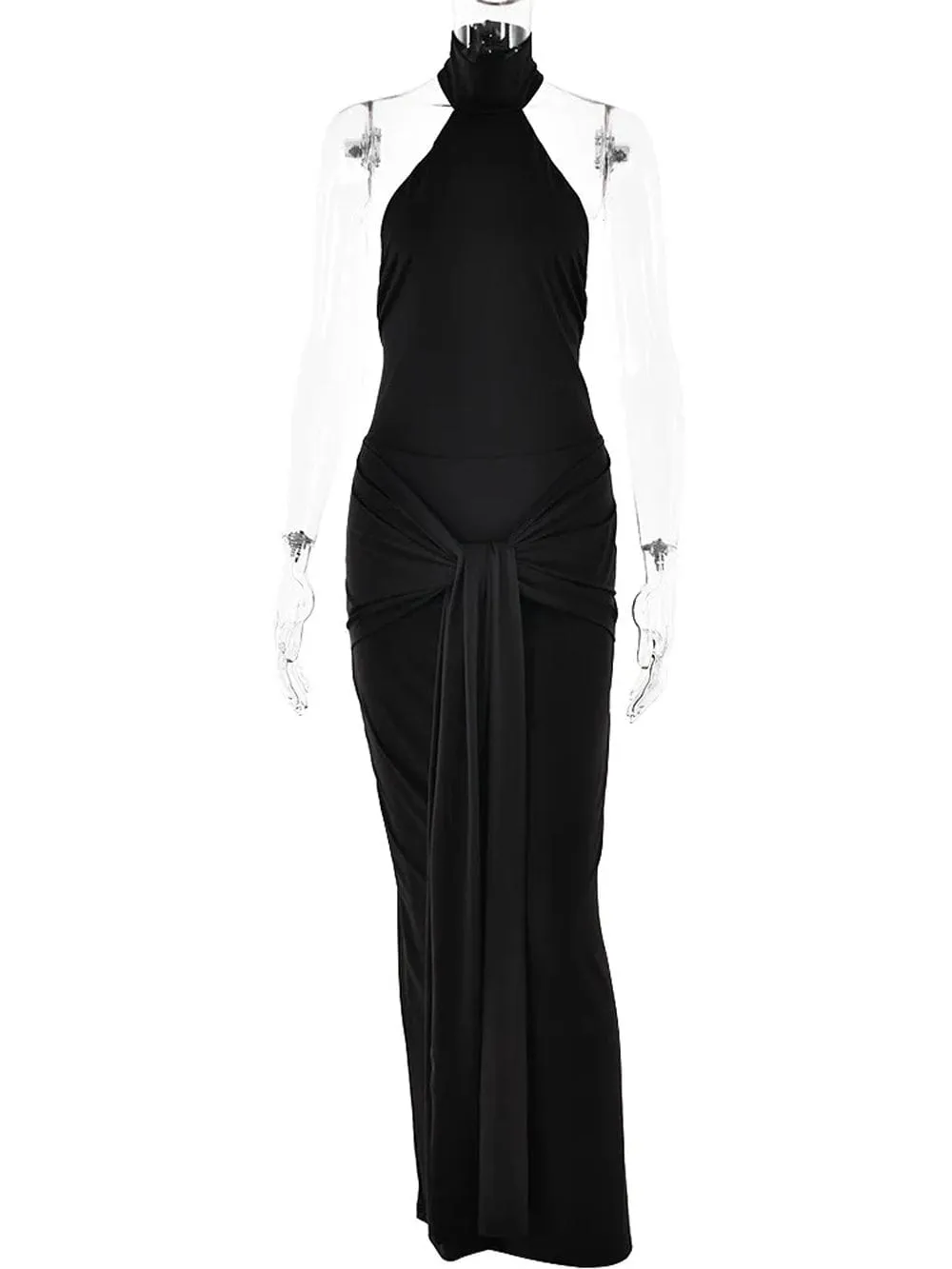 Hayley Backless Bodycon Maxi Dress