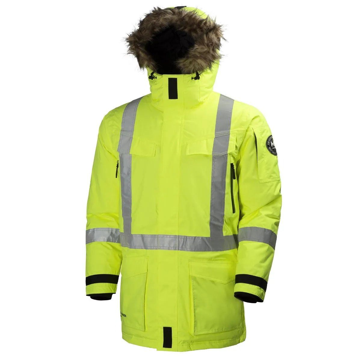 Helly Hansen Men's High Visibility Yellow Boden Down Parka with CSA