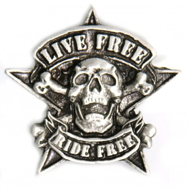 Hot Leathers PNA1150 Camo Skull Pin