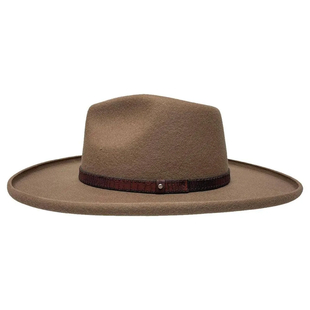 Hudson | Womens Pencil Rim Felt Fedora Hat