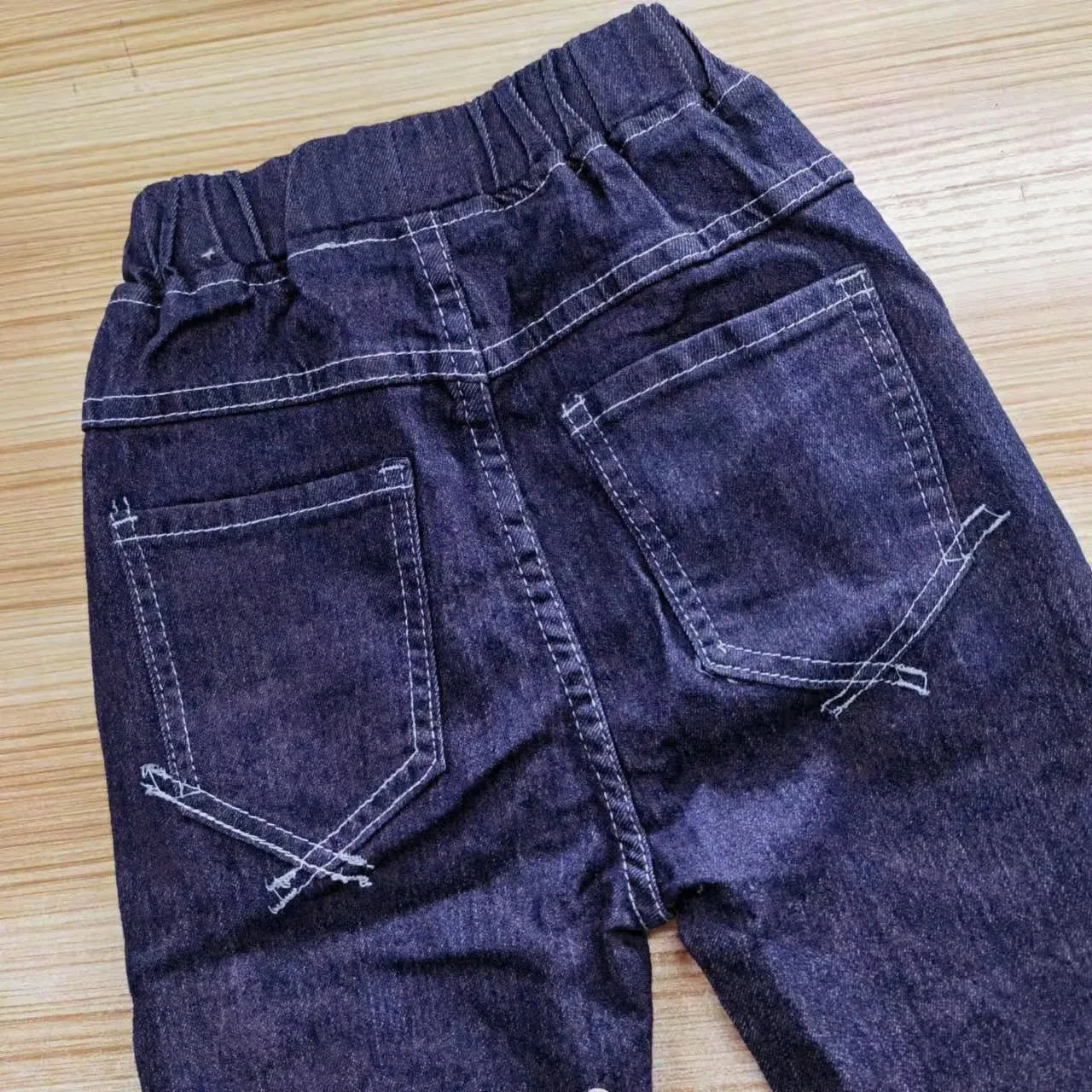 IENENS Teen Slim Jeans Solid Color Trousers Boys Denim Long Pants Fashion Kids Boy Jean Children Clothes For 4-11 Years