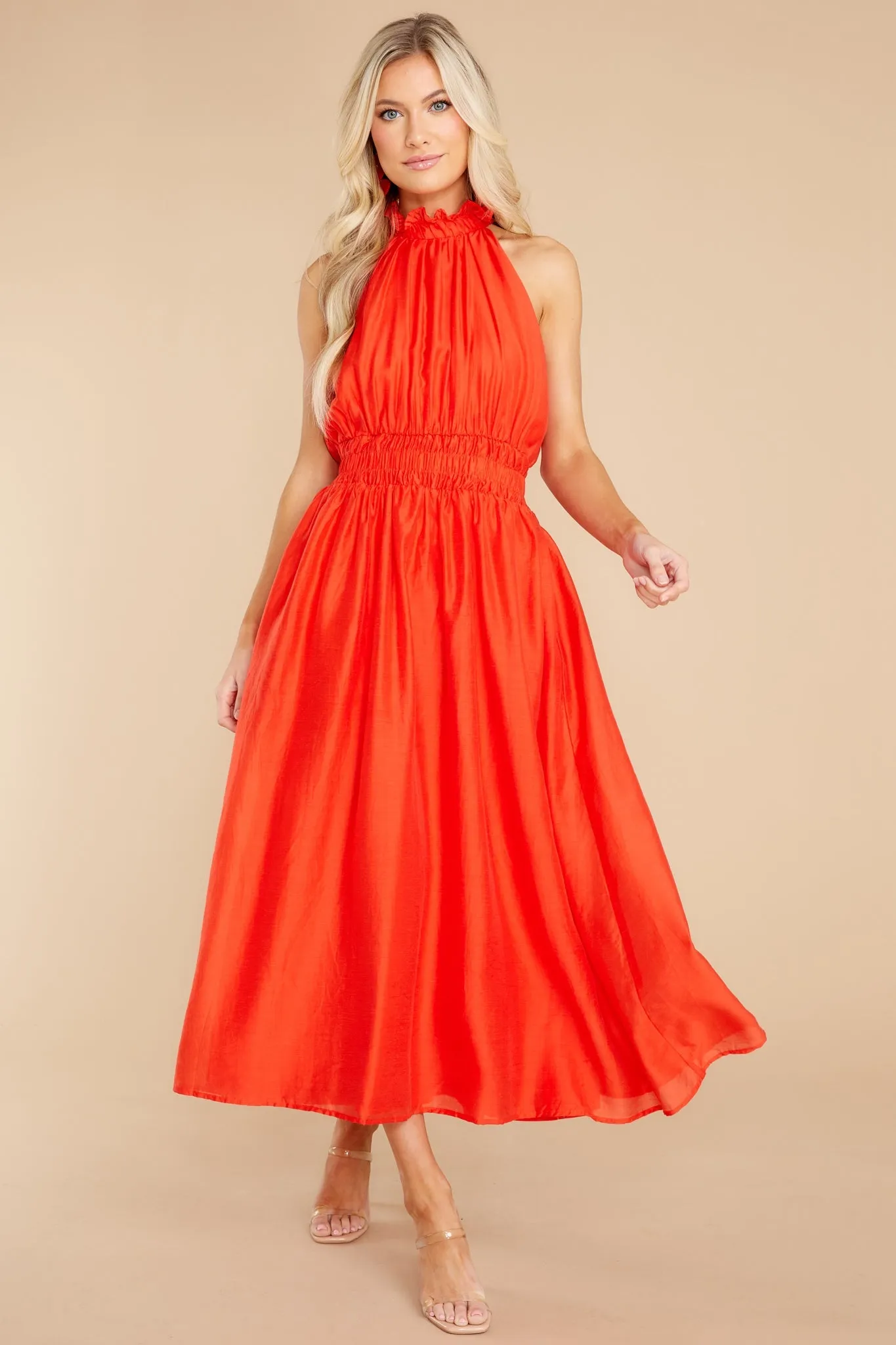 It's Destiny Red Maxi Dress