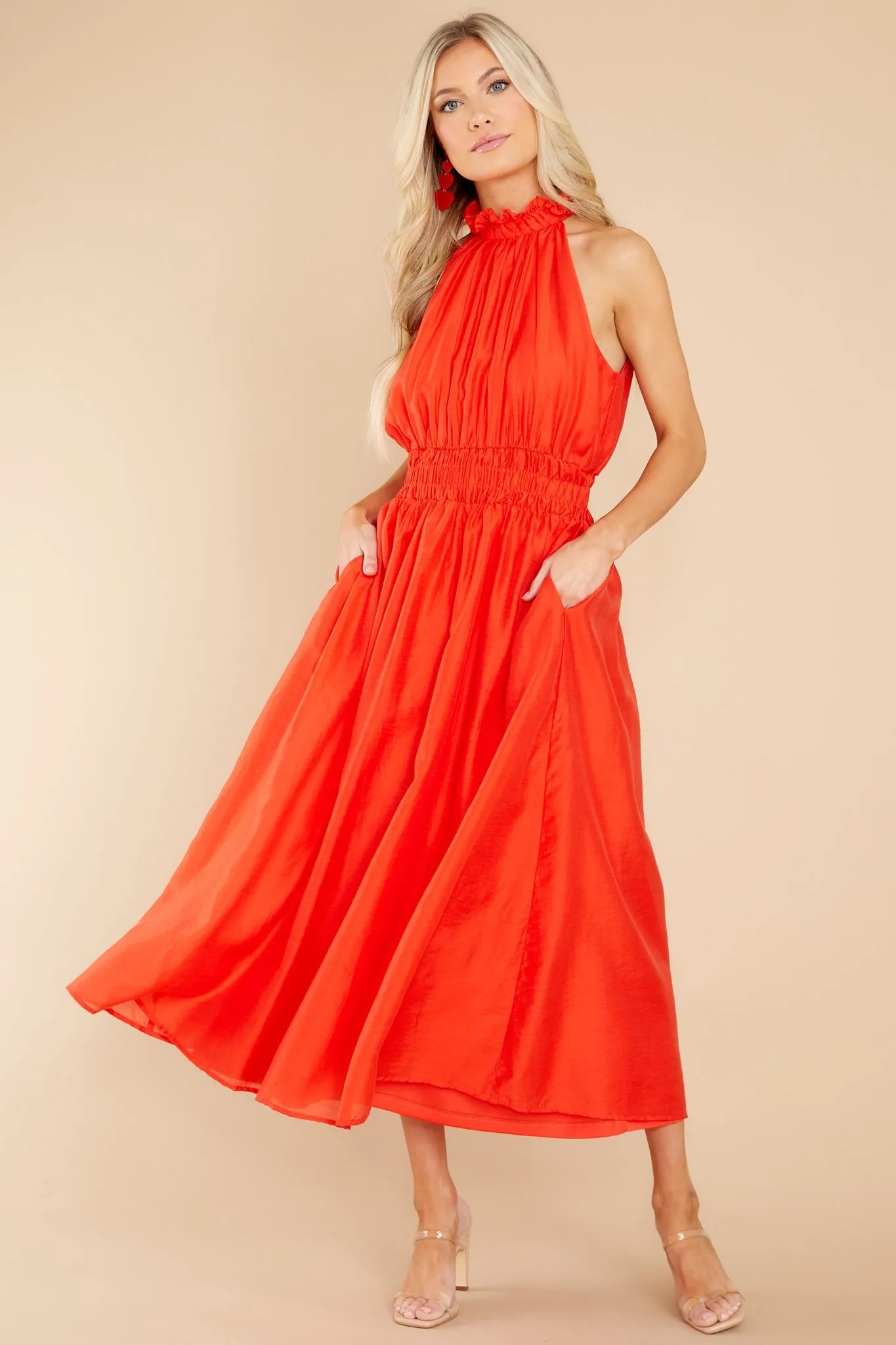 It's Destiny Red Maxi Dress