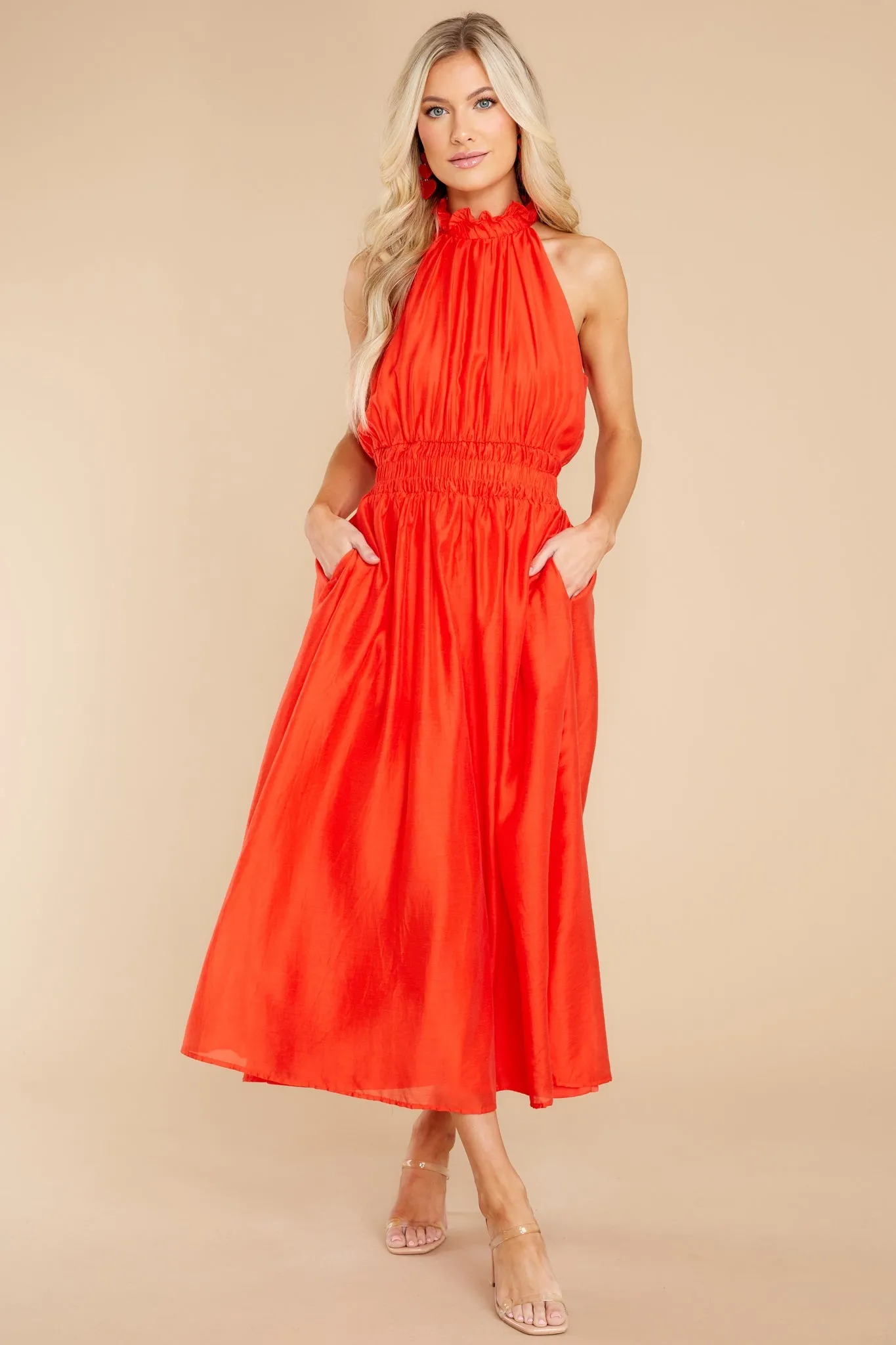 It's Destiny Red Maxi Dress