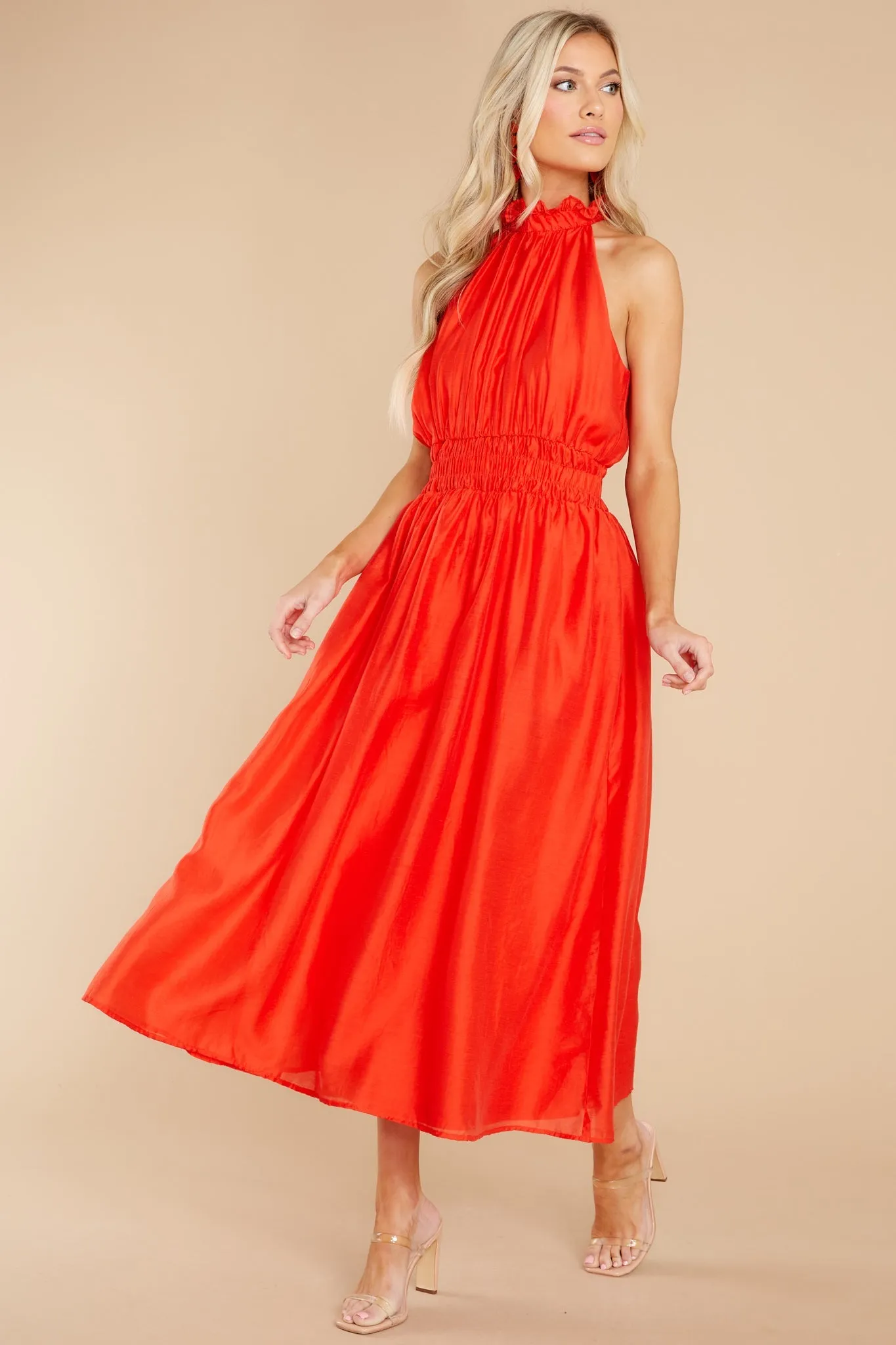 It's Destiny Red Maxi Dress