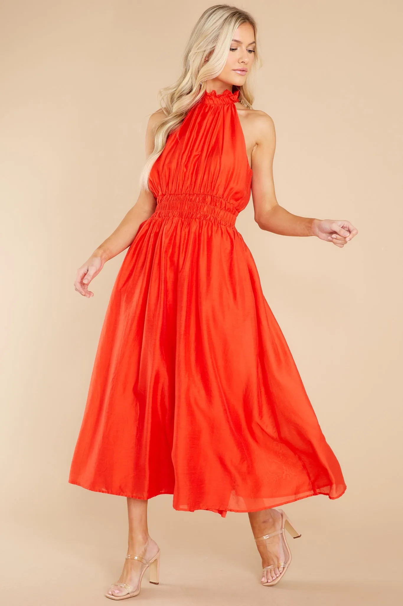 It's Destiny Red Maxi Dress