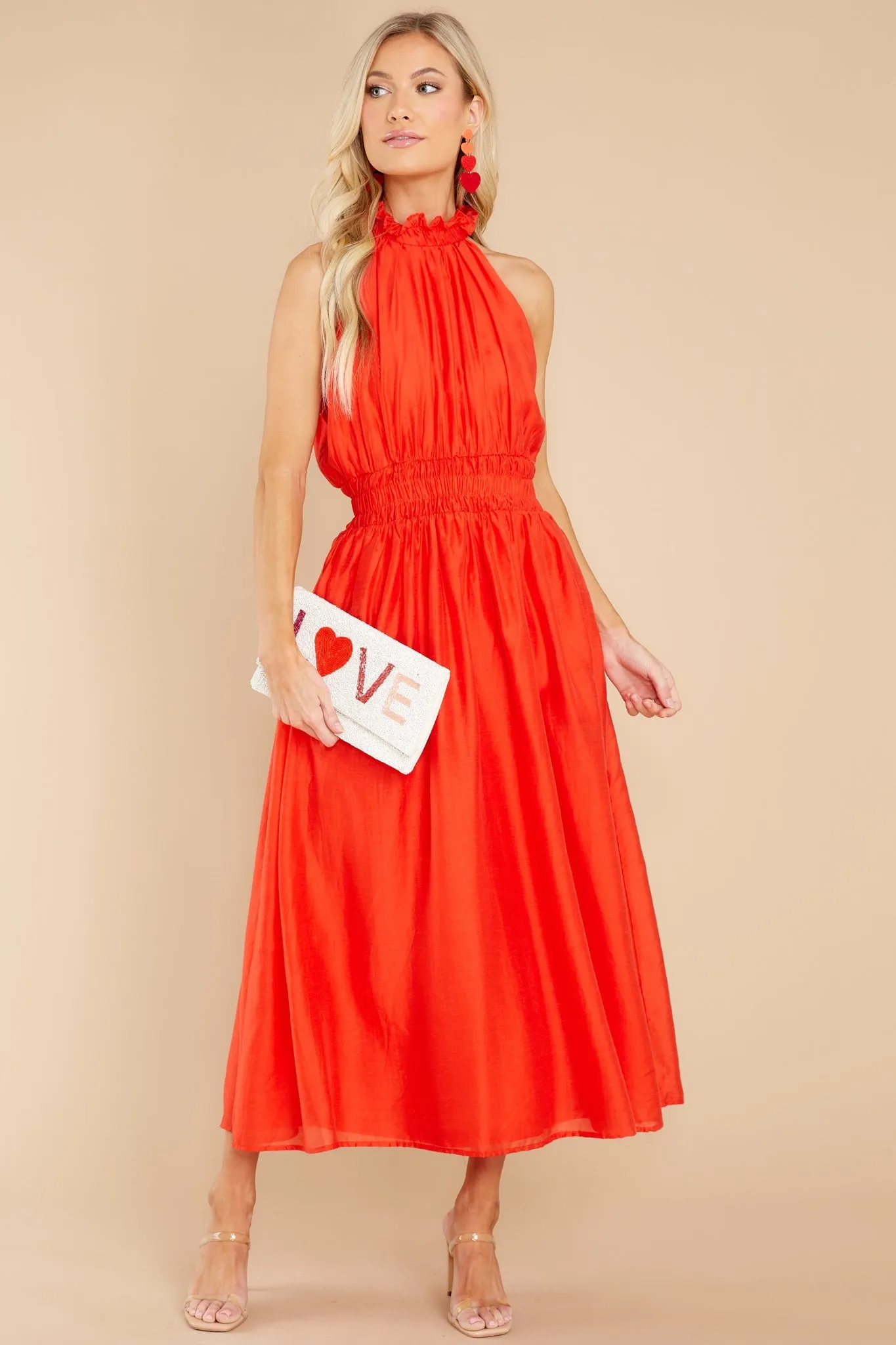 It's Destiny Red Maxi Dress