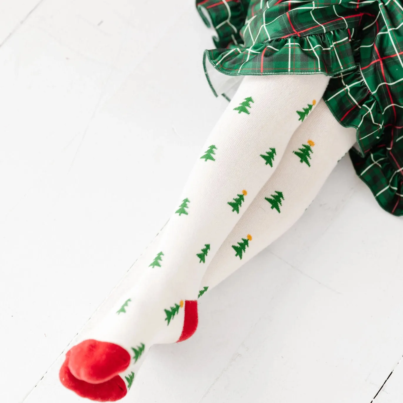 Knit Tights | Christmas Tree