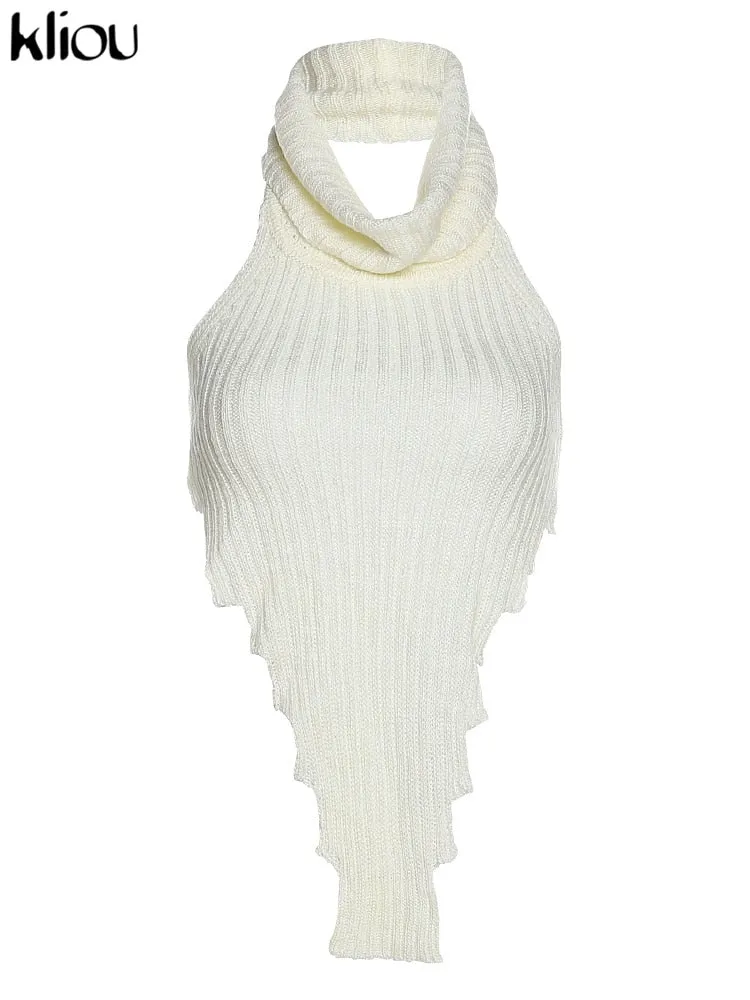 Knitted halter Vest For Women