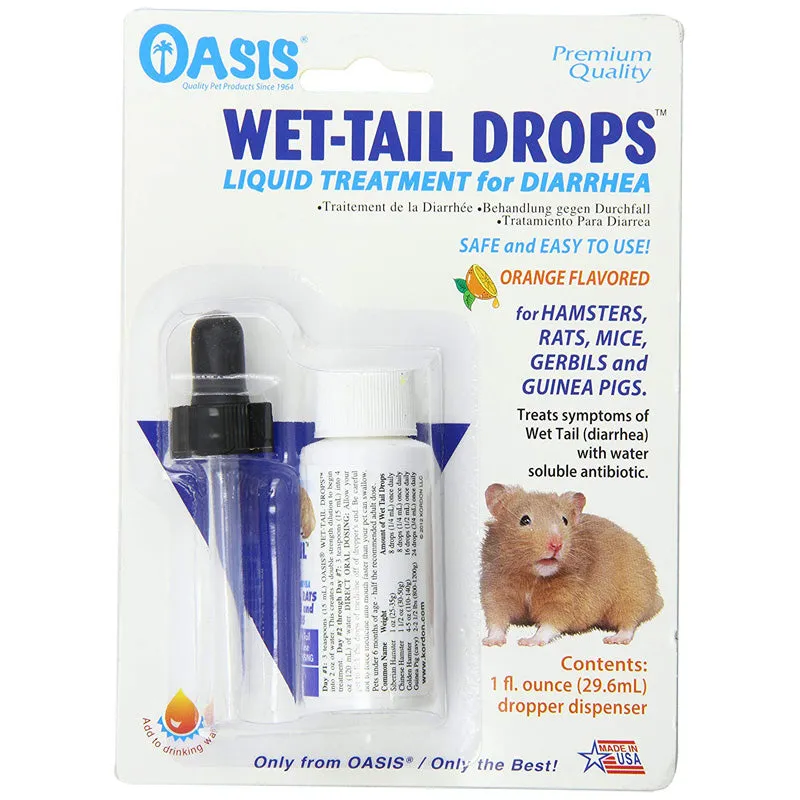 KORDON - Oasis Wet-Tail Drops, Liquid Treatment for Diarrhea - 1 fl. oz. (29 ml)