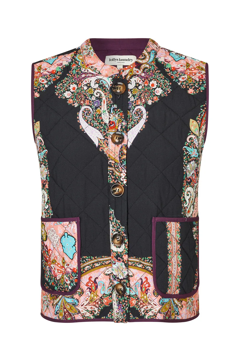 LOLLIES Flower Print Vest