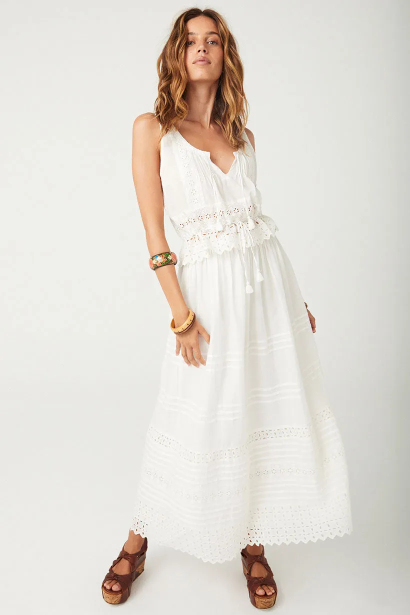 Love in the Afternoon Lace Maxi Skirt