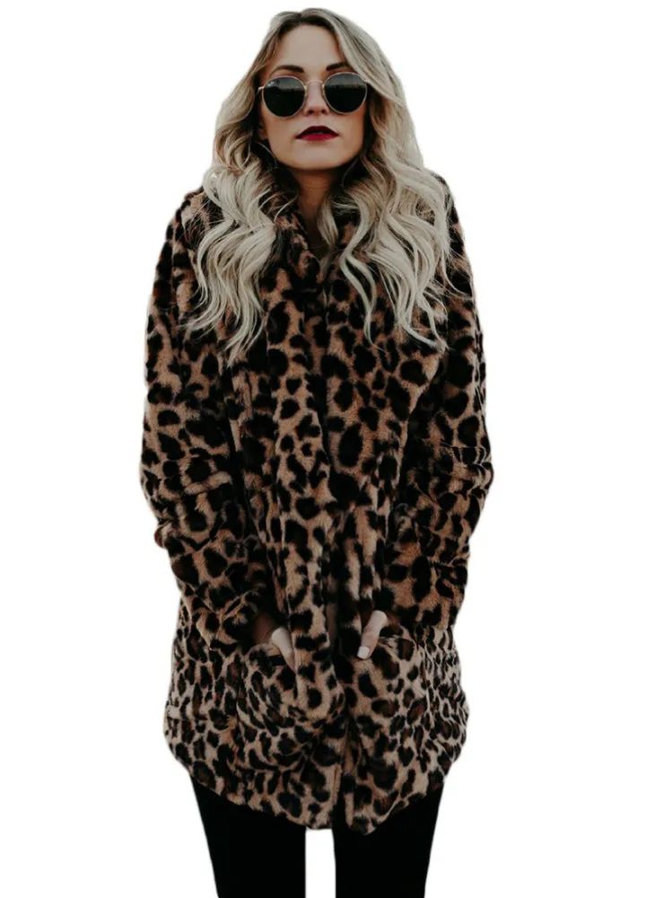 Luxury Faux Fur coat for Women Coat Winter Warm Fashion