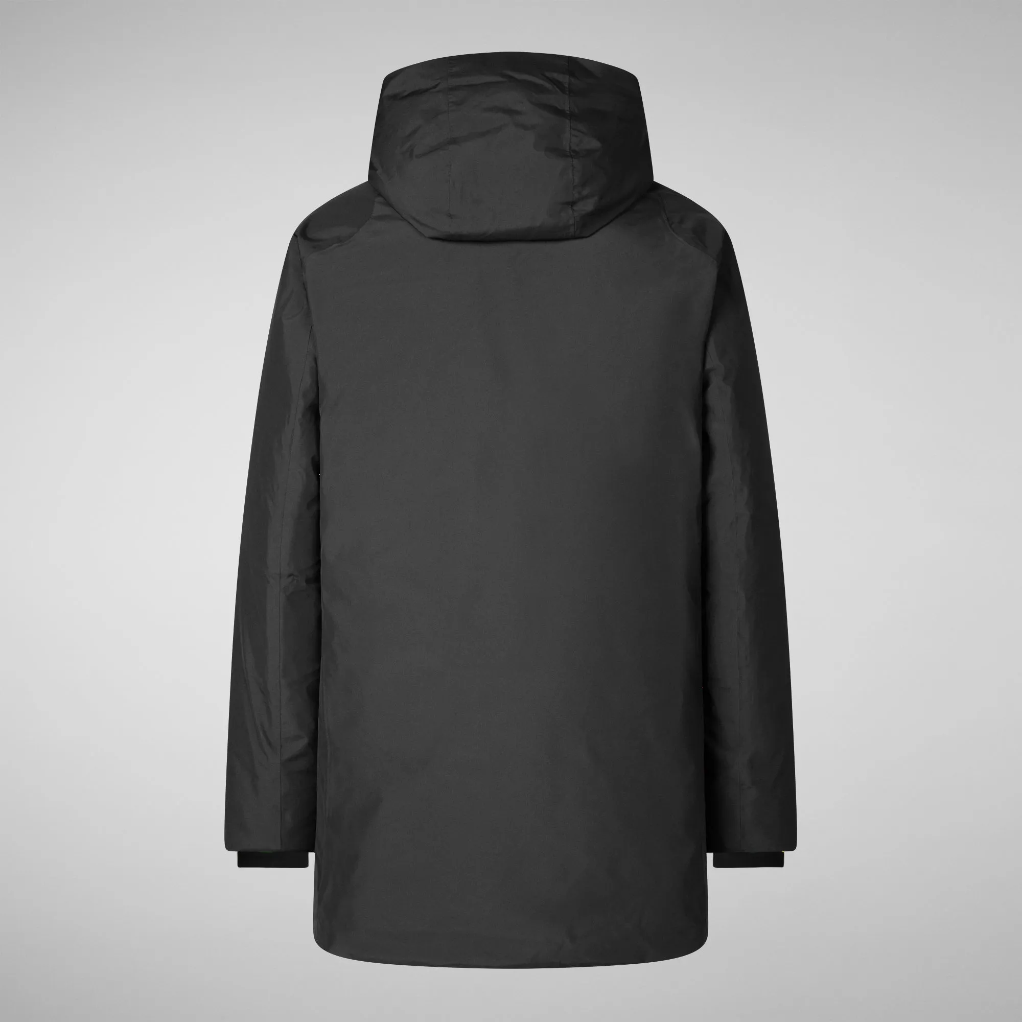 Man's hooded parka Harvey in black