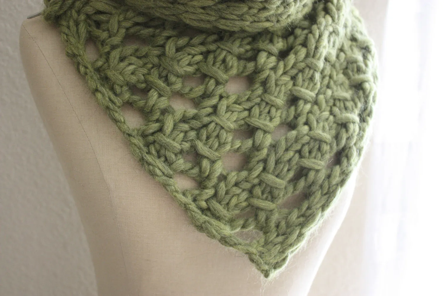 Margeaux Lace Cowl / Scarf Knitting Pattern