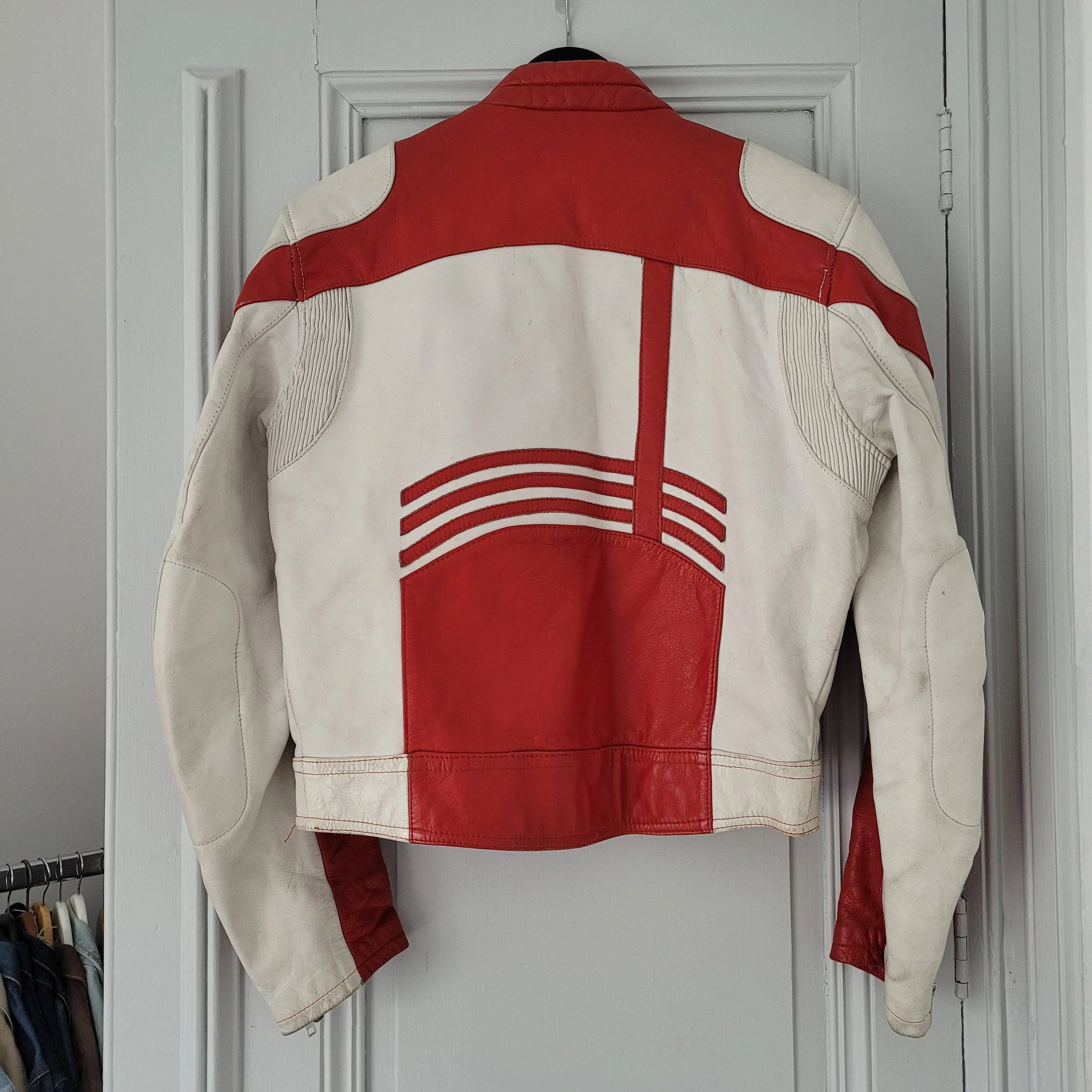 Motorbike leather jacket 80's / blouson motard années 80