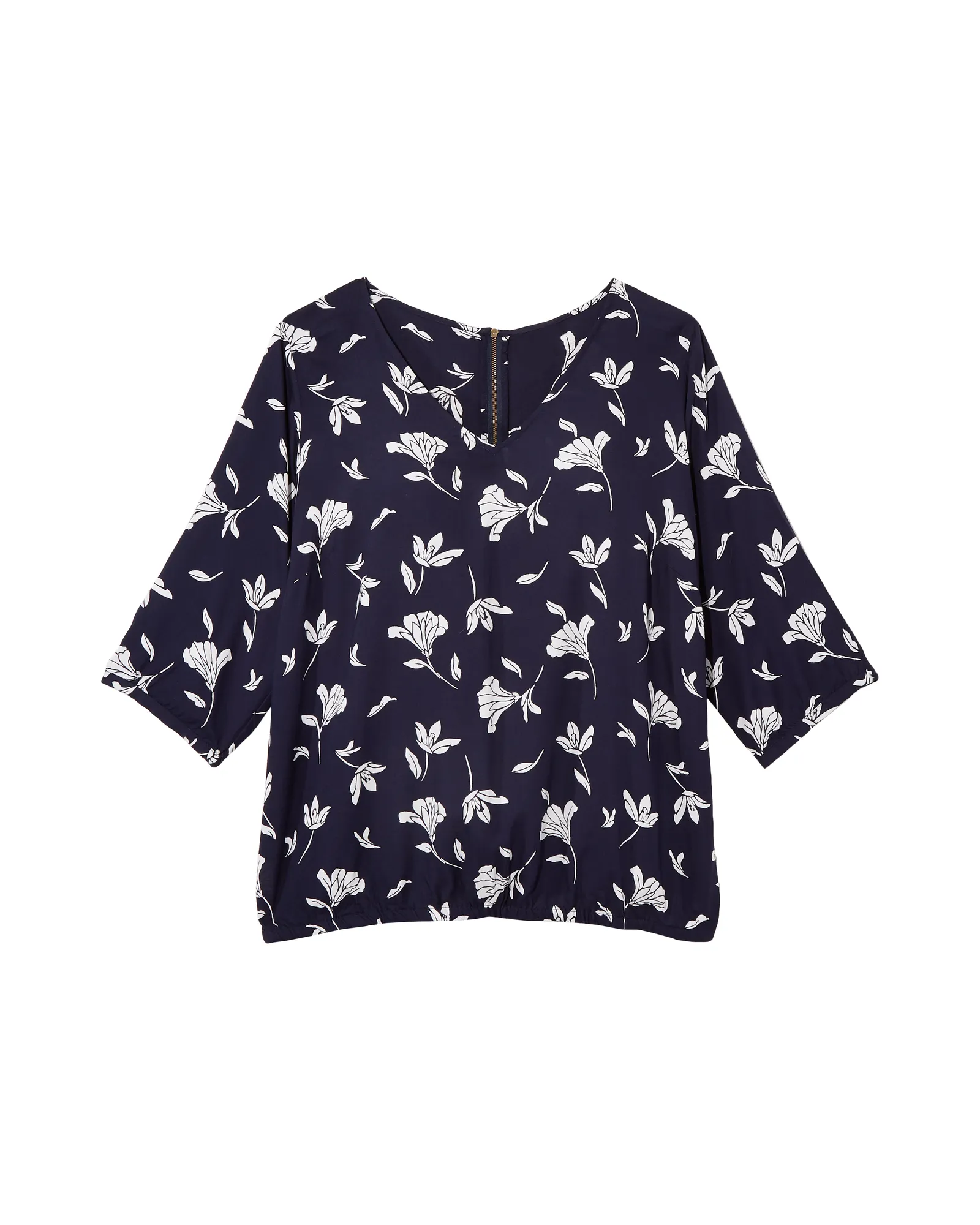 Mykki Blouse | Navy / Ivory