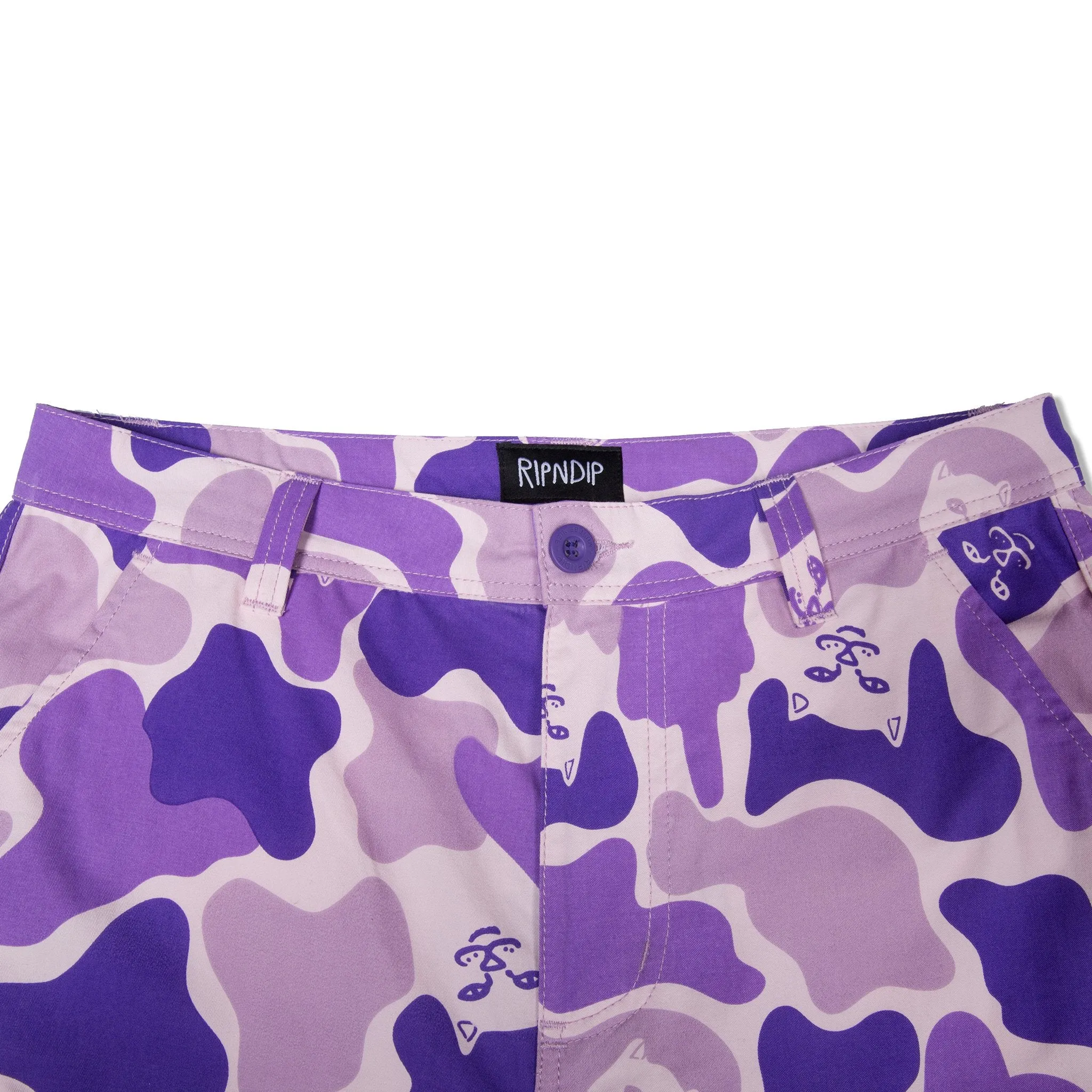 Nermal Camo Cargo Pants (Purple)