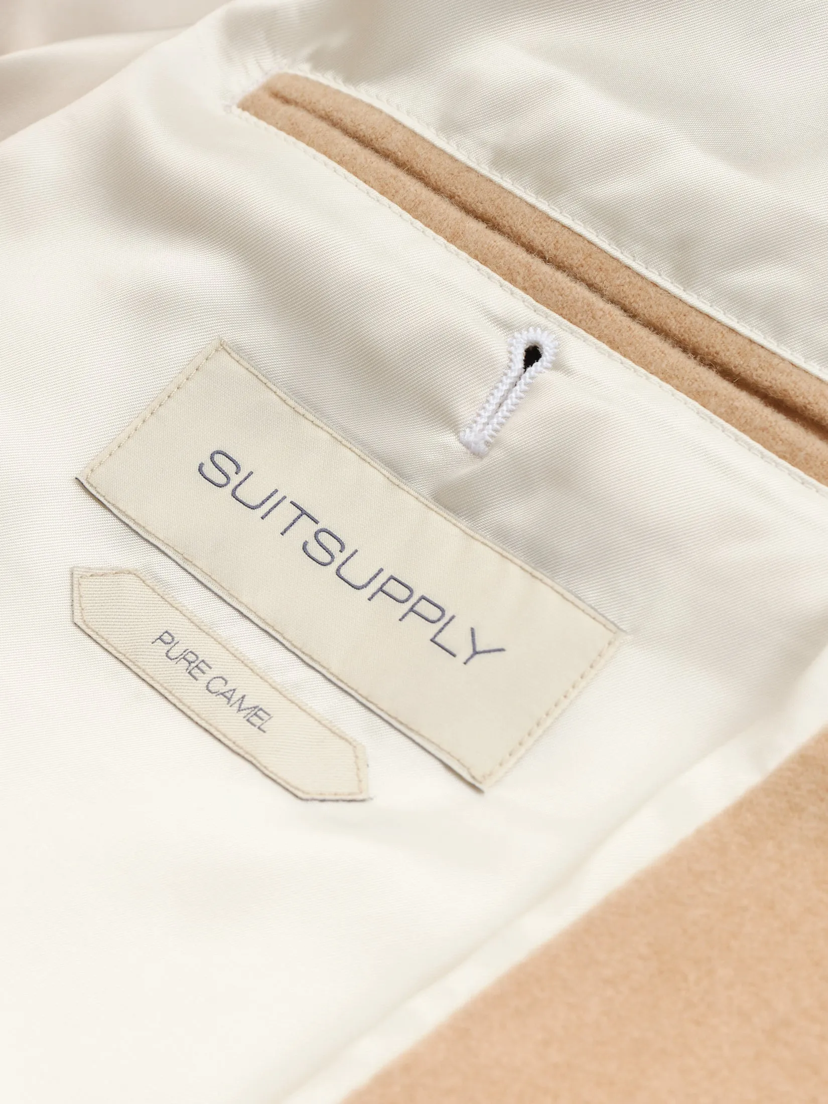 New Suitsupply Piemonte Pure Camel Colombo Hooded Parka - Size 44R (Spring Weight)