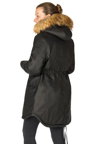 Nicky Waxed 3-in-1 Maternity, Baby Wearing & Beyond Coat