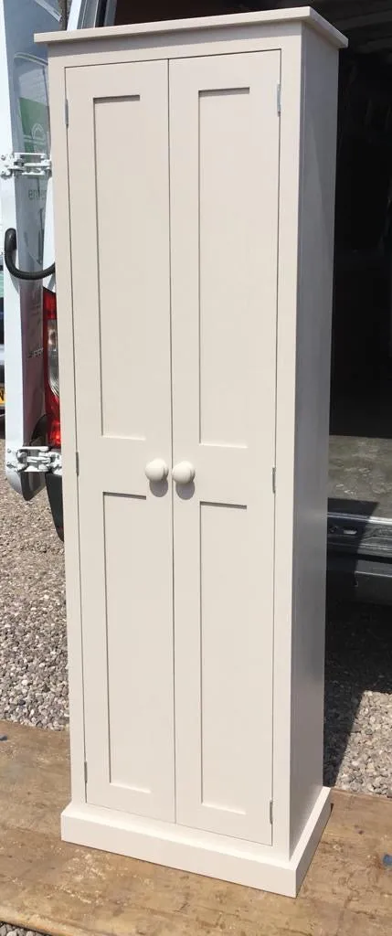 No. 3 **2 Door Entrance Hall Cloak Room Cupboard with Hooks and Shelves - ALL WIDTHS and COLOURS 📢 ADD TO CART to UNLOCK TODAYS DEAL