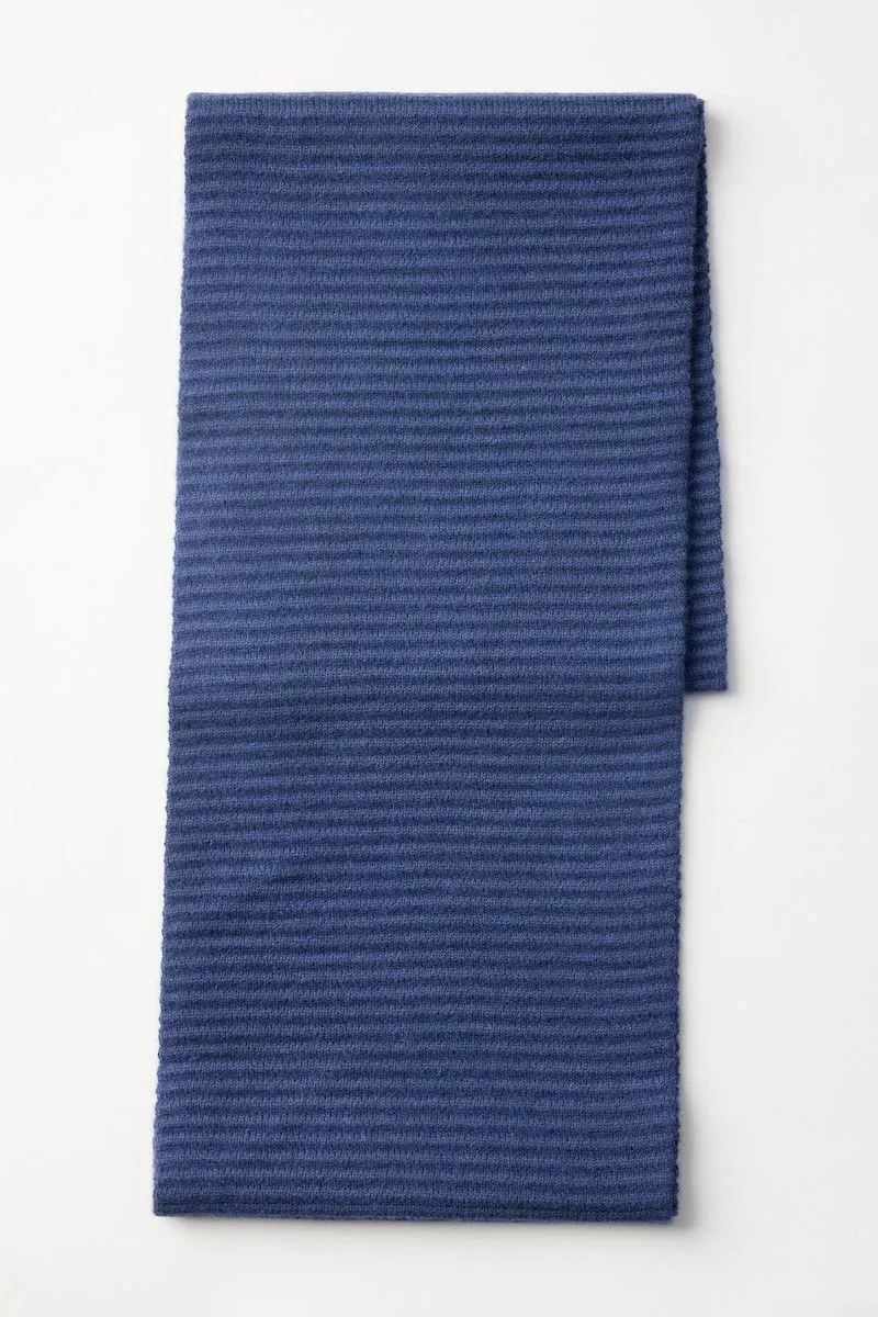 Ottoman Rib Scarf | Wool & Cashmere