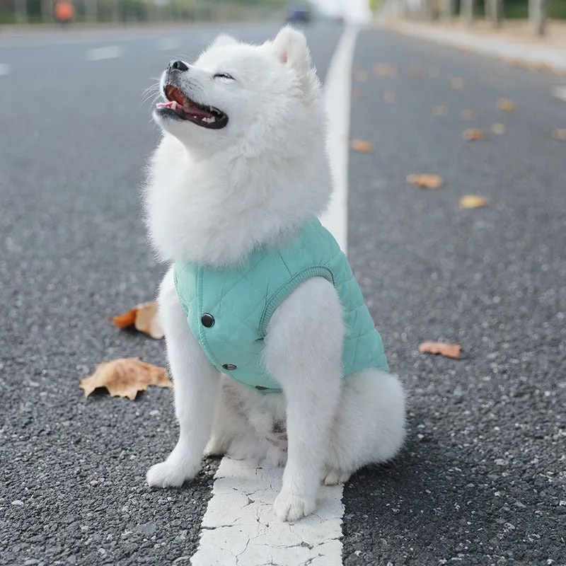 Padded Luxe Dog Vest - Green