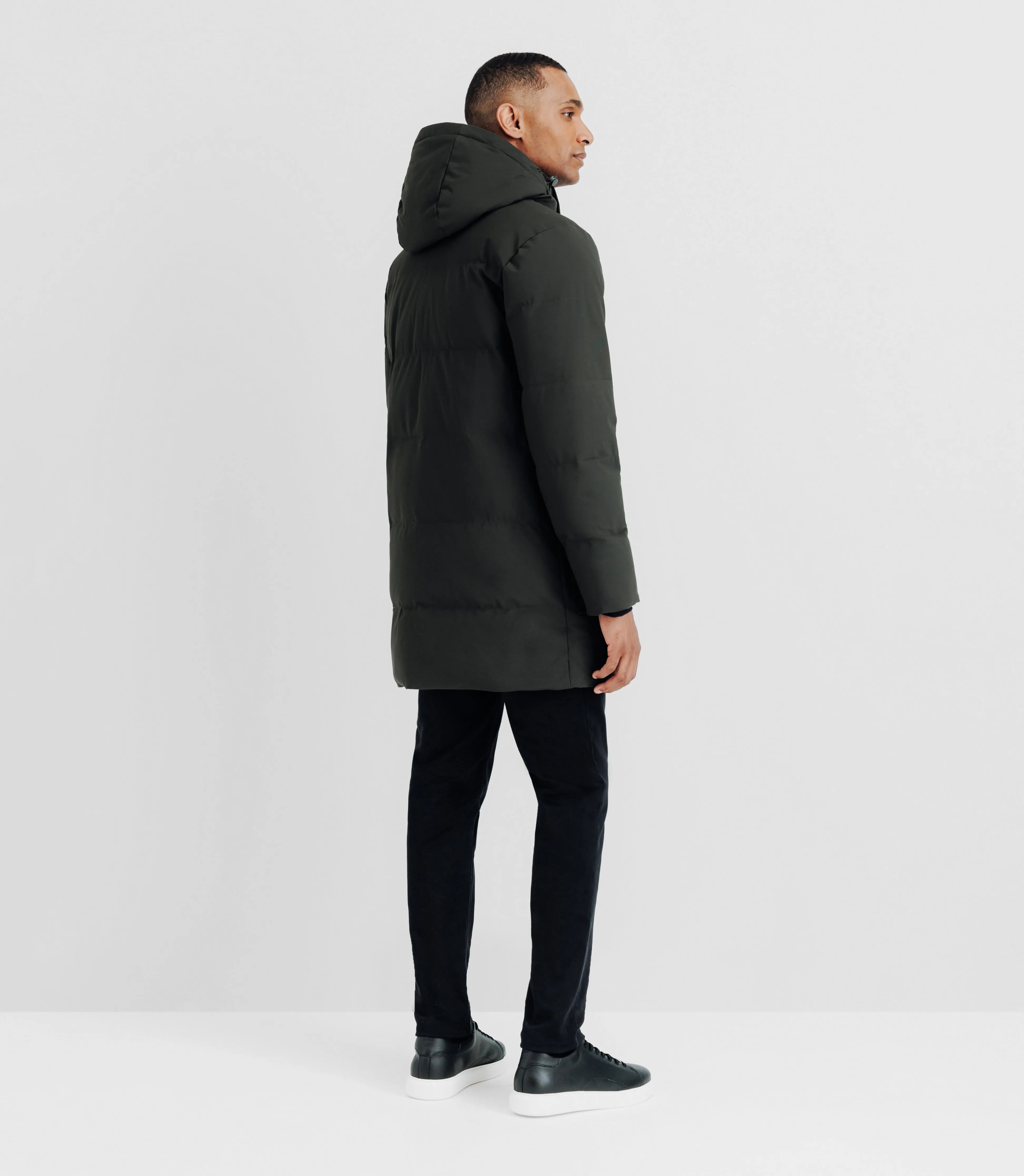 Parka longue kaki