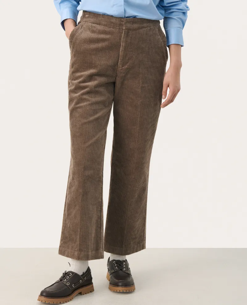 Part Two Mishas Walnut Brown Cord Trousers