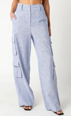 Polly Linen Cargo Pants