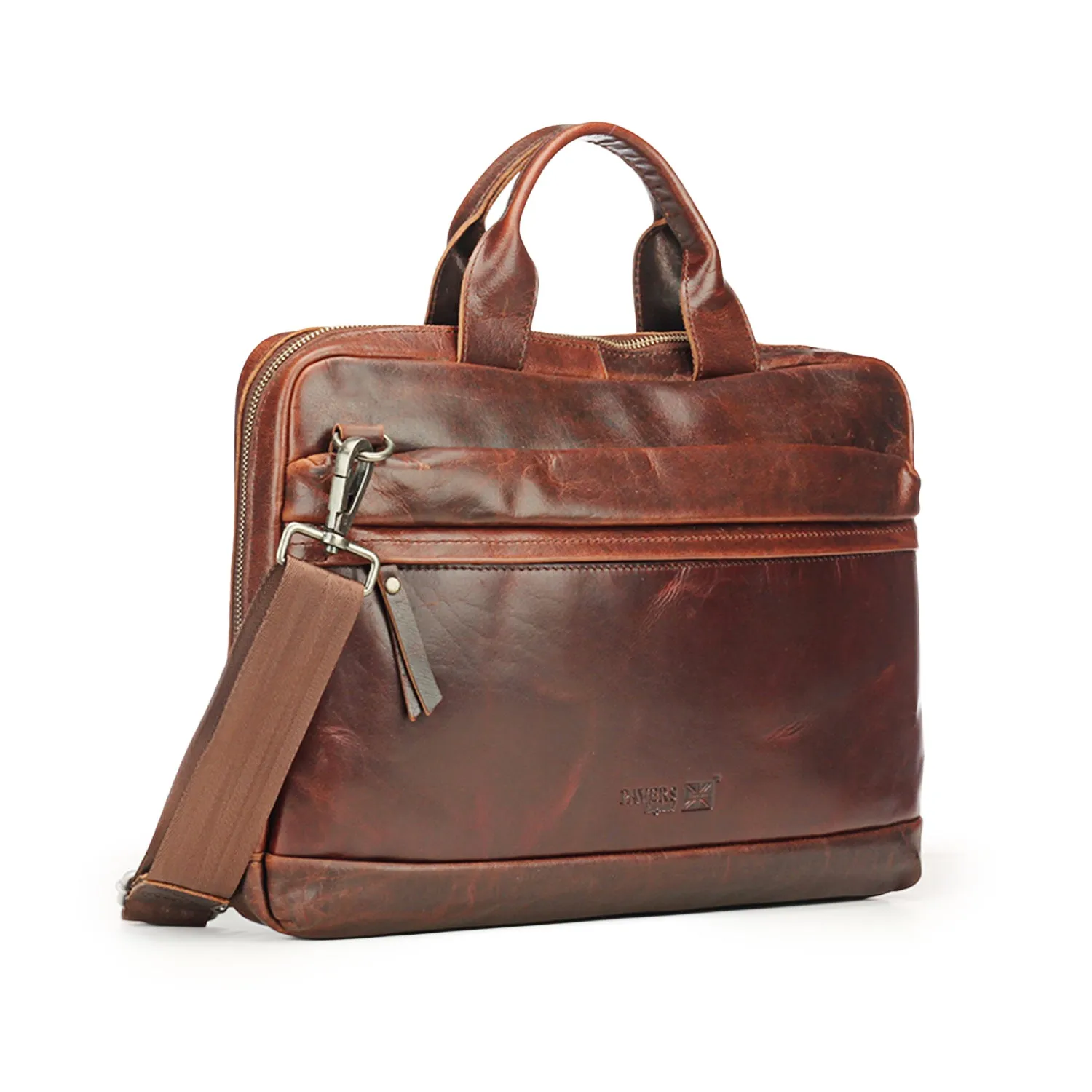 Premium Executive Leather Bag - Brown