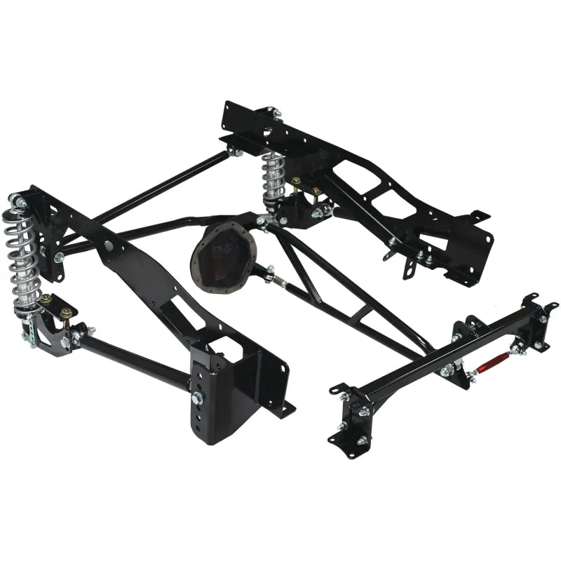 QA1 Rear Suspension Kit - Single Adjustable - 200 lb./in Spring Rate - Steel - Black Powder Coat - GM 12 Bolt - GM Full-Size Truck 1973-87