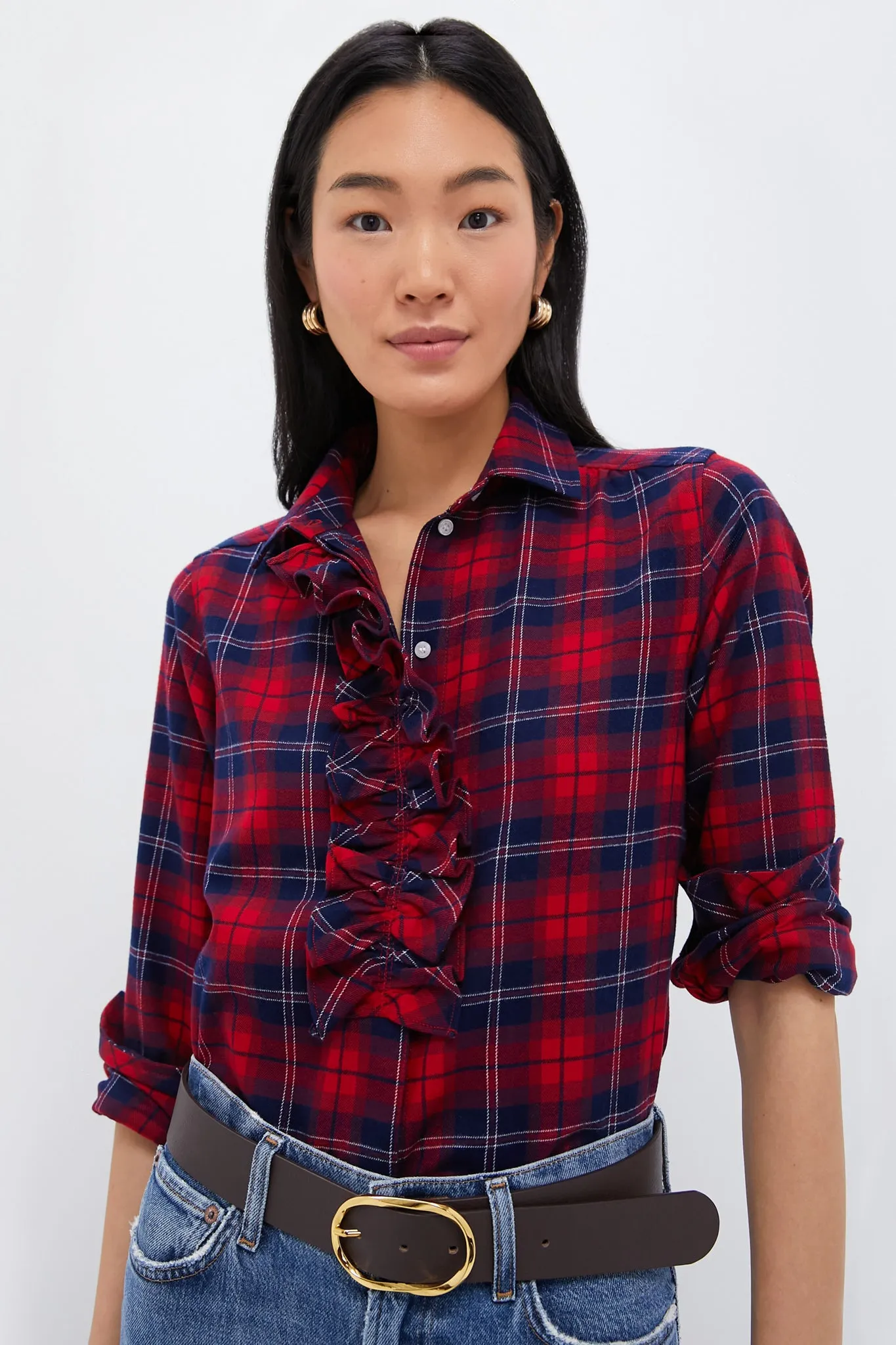 Red Plaid Beaufort Button Down