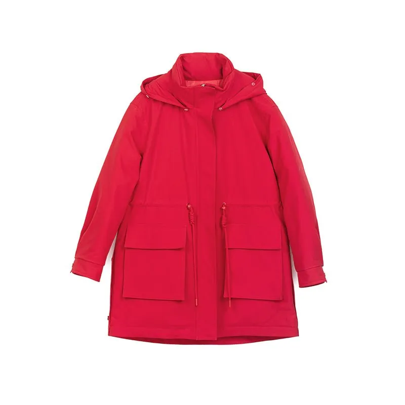 Red Windbreaker Winter Down Jacket