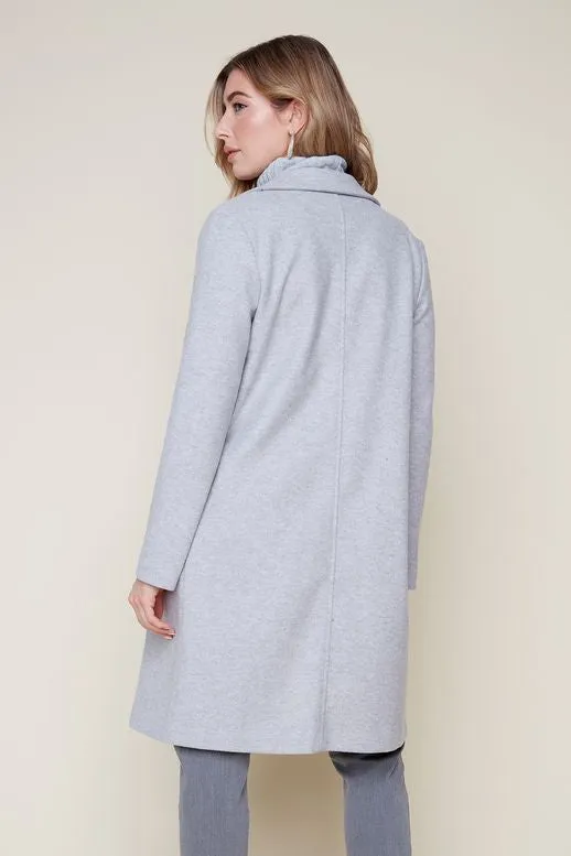 Renuar Brushed Knit Coat Heather Grey