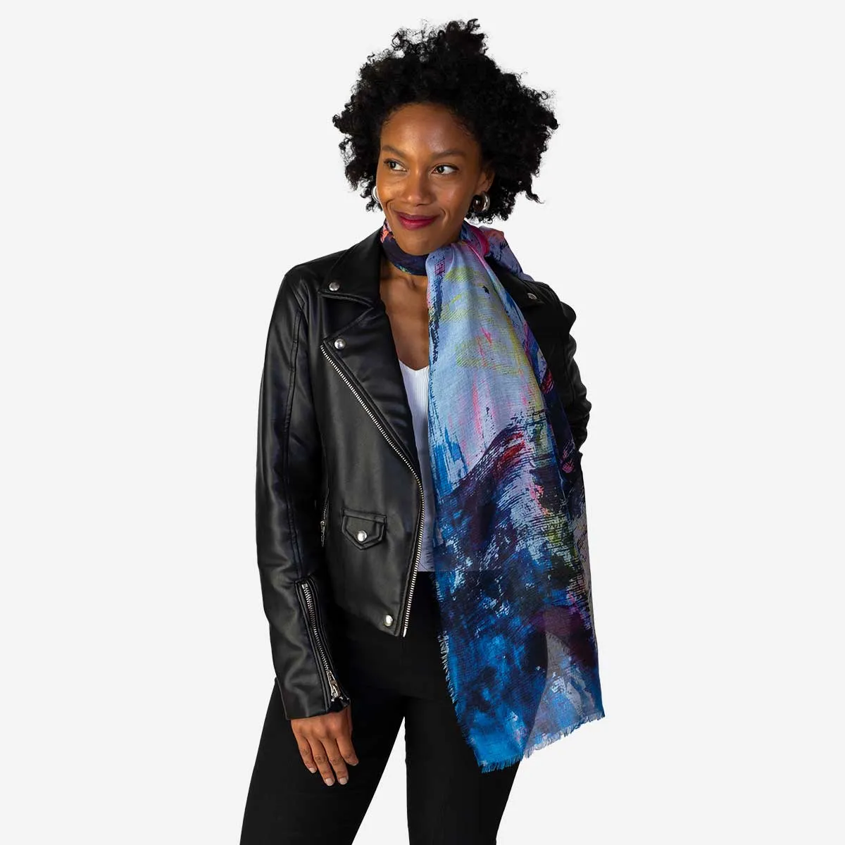 Rhythms Silk Modal Scarf