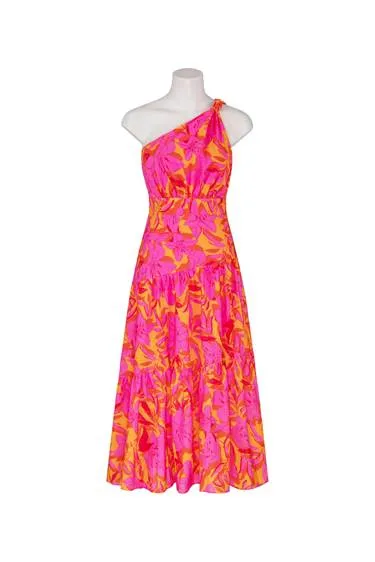 Siena Floral Maxi Dress - Hot Print